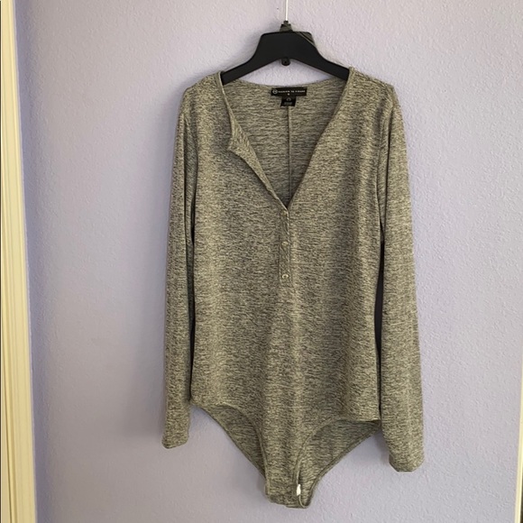 Fashion to Figure Tops - FTF Henley bodysuit